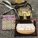 Coach Bags | Coach Bundle Of 4 Items | Color: Brown/Pink | Size: Os