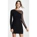 Ralph Lauren Dresses | Lauren Ralph Lauren Black Illusion Sleeve Ruched Bodycon Dress | Color: Black | Size: 6