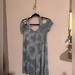 American Eagle Outfitters Dresses | Ae Off The Shoulder Blue Dress | Color: Blue/White | Size: Xs