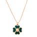 Kate Spade Jewelry | Kate Spade Rose Gold Green Enamel Spades & Studs Necklace | Color: Green | Size: Os