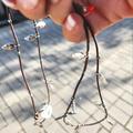 Anthropologie Jewelry | Anthropologie "All The Leaves Are Brown" Necklace Rare | Color: Brown/Silver | Size: Os