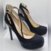 Jessica Simpson Shoes | Black Ankle Strap Heels Size 9 | Color: Black | Size: 9.5