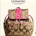 Coach Bags | Coach 21928 Signature Stripe Backpack | Color: Pink/Tan | Size: Os