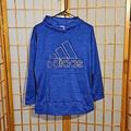 Adidas Shirts & Tops | Girls Bluish-Purple Adidas Hoodie,Fleece Lined,Size Xl Plus/16plus. | Color: Blue/Silver | Size: Xlg