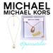 Michael Kors Jewelry | Michael Michael Kors Rose Gold Crystal Padlock Lock Pendant Necklace Mkjx8017791 | Color: Gold/Pink | Size: Os