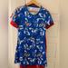 Adidas Dresses | Adidas Blue Butterfly Pattern Mini Dress | Color: Blue/White | Size: S