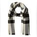 Burberry Accessories | Burberry Scarf “Lash Fringe Giant Check Cashmere And Wool Scarf” | Color: Black/White | Size: Os