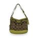 Coach Bags | Coach Brown Signature Canvas Yellow Leather Shoulder Bag | Color: Brown/Yellow | Size: Os