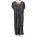 Michael Kors Dresses | Michael Kors- Womens Side Split Light Weight Short Sleeve Maxi Dress Size Large | Color: Blue | Size: L