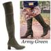 Tory Burch Shoes | Nib Tory Burch Laila Suede Otk Boot Army Green- Never Worn | Color: Green | Size: 9.5