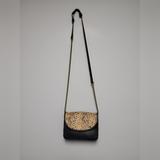 American Eagle Outfitters Bags | American Eagle Cheetah Black Faux Leather Crossbody Bag | Color: Black | Size: Os