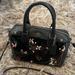 Coach Bags | Coach Black Mini Bennet Satchel Floral Print Bag | Color: Black | Size: 9" (L) X 6 1/2" (H) X 5" (W)