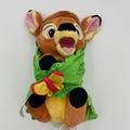 Disney Toys | Disney Parks Babies Bambi Plush Green Leaf Blanket Pouch 10" Stuffed Animal Toy | Color: Brown/Green | Size: Osbb