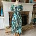 Kate Spade Dresses | Kate Spade New York Full Bloom Voile Dress Size Small | Color: Blue/Green | Size: S