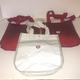 Lululemon Athletica Bags | Lululemon Lot Of 3 Yoga/Gym/Reusable Tote Bags 9 X 12 Single Closure On Top | Color: Red/White | Size: 9x 12