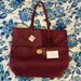 Coach Bags | (Nwt) Coach Legacy Leather Tote Port Wine With Key Chain | Color: Purple/Red | Size: Os