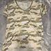American Eagle Outfitters Tops | American Eagle Camo V-Neck | Color: Green | Size: M