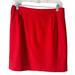 J. Crew Skirts | J. Crew Scallop Trim Red Wool Blend Women’s Mini Skirt Size 2 | Color: Red | Size: 2