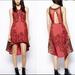 Free People Dresses | Free People-Russian Plate High-Low Red Dress | Color: Black/Red | Size: S