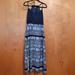 J. Crew Dresses | J. Crew Blue Halter Top Maxi Dress | Color: Blue/White | Size: 4