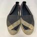 Burberry Shoes | Burberry Navy Blue Nova Check Canvas Espadrille Flats - Size 38 (7.5) | Color: Blue | Size: 7.5