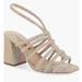 Free People Shoes | Free People Colette Clinched Heel Sandals Rainbow Metallic Nwot | Color: Pink/Silver | Size: 38