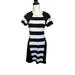 Michael Kors Dresses | Michael Kors Black And White Colorblock Striped Dress | Color: Black/White | Size: 8