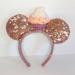 Disney Accessories | Disney Rose Gold Cupcake Minnie Ears | Color: Gold/Pink | Size: Os