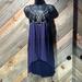 Free People Tops | Fp Cleopatra Embellished Beaded Embroidery Side Tie Slit Tunic Layering Dress | Color: Purple | Size: S