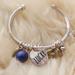 Free People Jewelry | Crux Lucky Charm Bracelet Good Luck Bangle Elephant Horn Gemstone Bead Silver | Color: Gold/Silver | Size: Os