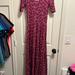 Lularoe Dresses | Euc Lularoe Ana Maxi Dress Xs | Color: Black/Pink | Size: Xs