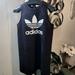 Adidas Dresses | Adidas Black Embossed Tank Dress | Color: Black/White | Size: M