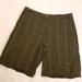 Columbia Shorts | Columbia Plaid Shorts Cotton Olive Green White Men's 34 | Color: Green/White | Size: 34