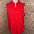 Columbia Tops | Columbia Pfg Large Tamiami Sleeveless Top Vented. Euc! | Color: Red | Size: L