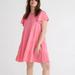 J. Crew Dresses | J. Crew Knit Broken-In Jersey Tiered Mini Dress Xxl | Color: Pink | Size: Xxl