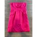 J. Crew Dresses | J Crew Womens Strapless Flamenca Dress Pink Pockets Cotton Silk Blend Mini Dress | Color: Pink | Size: Size Unknown