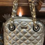 Kate Spade Bags | Like New Silver/Gold Metallic Leather Kate Spade Quilted Shoulder Bag | Color: Silver | Size: Os