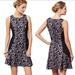 Anthropologie Dresses | Anthro Maeve Sirena Ruffle Floral Dress Size Medium | Color: Black/Gray | Size: M