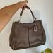 Coach Bags | Coach Madison Caroline Leather Textured Satchel | Color: Brown/Tan | Size: 17”X 11”X 6”