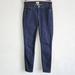 J. Crew Jeans | J. Crew 8" Toothpick Skinny Mid-Rise Dark Wash Jeans Size 27 / 4 Us | Color: Blue | Size: 27