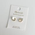Madewell Jewelry | Madewell Delicate Collection Demi-Fine Huggie Mini Hoop Earrings (14k Go | Color: Gold | Size: Os