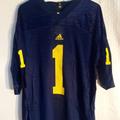 Adidas Shirts | Adidas Ncaa Michigan Wolverines #1 Men's Blue Jersey Sz M,L,Xl,2xl New With Tags | Color: Blue | Size: Various