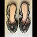 Anthropologie Shoes | Anthropologie Black Woven Strappy Flats | Color: Black | Size: 38