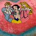 Disney Other | Disney Princess Pillow With Cinderella, Sleeping Beauty & Snow White | Color: Blue/Pink | Size: Osg