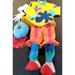Disney Costumes | Disney Halloween Jojo Clown Deluxe Plush 3 Pc Costume Xs 36" Lgth 12 1/2" Waist | Color: Pink/Red/White | Size: Xs 36"
