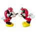 Disney Holiday | Disney Mickey Mouse And Minnie Mouse Salt And Pepper Shakers-Christmas Kisses | Color: Black/Red | Size: Os