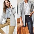 J. Crew Jackets & Coats | J. Crew Light Gray Colored Sophie Open Front Sweater Blazer | Color: Gray | Size: Xs