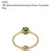 Gucci Jewelry | Gucci 18k Gold Green Tourmaline Ring | Color: Gold/Green | Size: Os