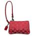 Coach Bags | Beautiful Coach Red Signature C Jacquard Wristlet | Color: Red/Tan | Size: Os