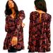 Free People Dresses | Free People Hello Lover Flowy Tunic Dress Or Top Noir Combo Sz Small | Color: Orange/Purple | Size: S